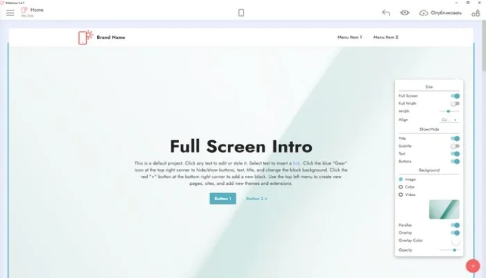 Mobirise design