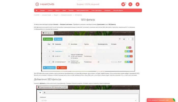 HostCMS seo